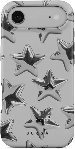 Miniatura 26 de BURGA-Funda p/teléfono compatible c/iPhone 14 Plus, carcasa rígida híbrida de 2 capas + Funda protectora de silicona, almendras latte a lunares