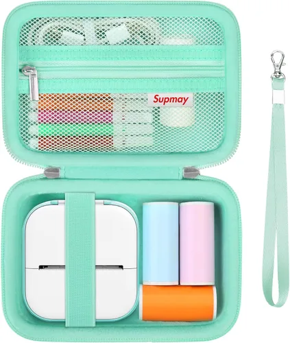 Miniatura 13 de Funda de impresora adhesiva compatible con Memoking T02/para iDPRT/para Phomemo/para Anycash/para Ponek/para Cabaro Mini Impresora Pegatina, Mini