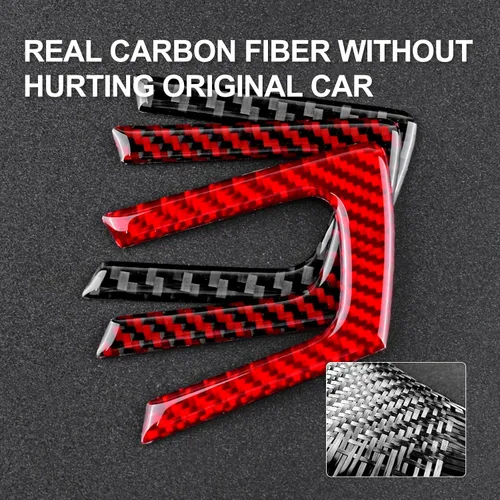Miniatura 7 de Fibra de carbono, para Mazda, marco de botón de volante, decoración para Mazda MX-5, Miata, MX5, 2006, 2007, 2008, 2009, 2010, 2011, 2012, 2013