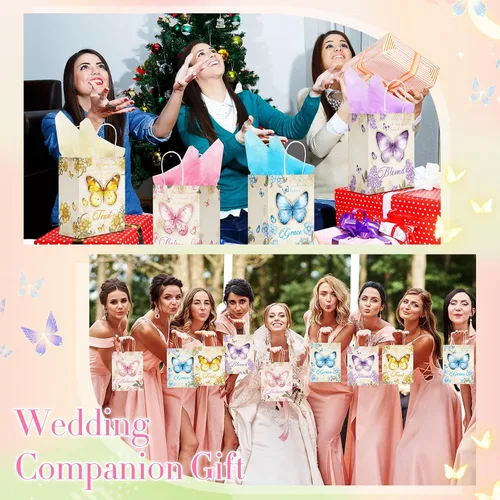 Miniatura 6 de Qeeenar 36 juegos de bolsas de regalo cristianas para iglesia, mariposa, bolsas de regalo religiosas de la Biblia con tarjetas de bendición, papel