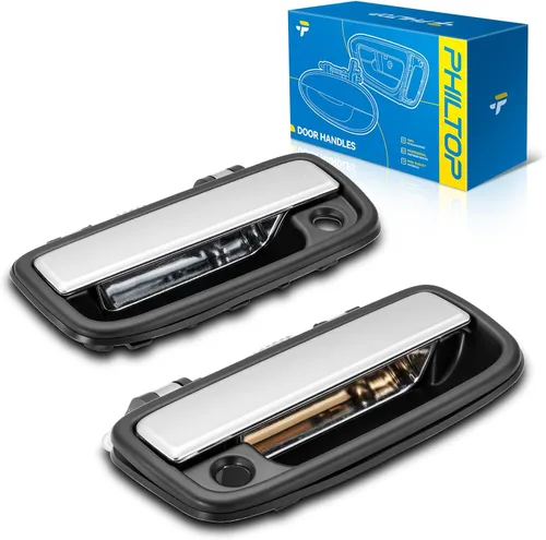 Miniatura 71 de PHILTOP Manija de puerta exterior 3 piezas delantera izquierda y derecha y trasera derecha para Chevy Express 1500/2500/3500, reemplaza # 79320