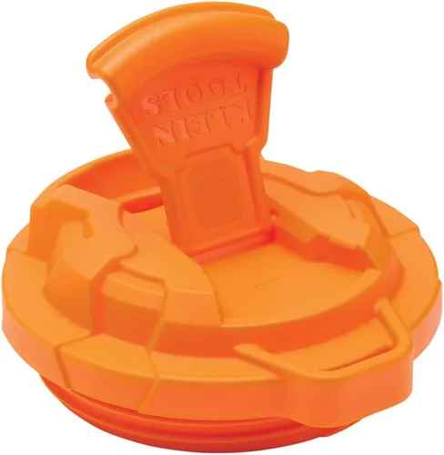 Miniatura 11 de Klein Tools 55580 - Vaso de acero inoxidable con tapa abatible, taza de vacío de doble pared de 20 oz para comerciantes, con funda antideslizante