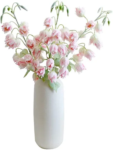 Miniatura 9 de XZJMY 3 piezas de flores artificiales de seda de arándano para exteriores, plantas falsas de plástico sintético para decoración de oficina en casa