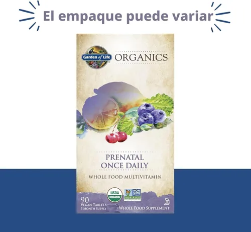 Miniatura 2 de Garden of Life Vitaminas Prenatales para Mujeres, Folato Orgánico para Energía y Desarrollo Fetal Saludable, Hierro sin estreñimiento, Vitamina C