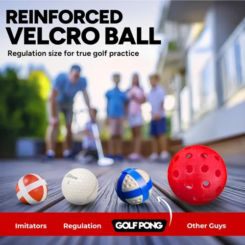Miniatura 4 de Juego de Golf Pong Edición Versus, (Paquete de 2) Juego de Patio, Juego de Césped Gigante, Juego de Golf de Astillado Portátil