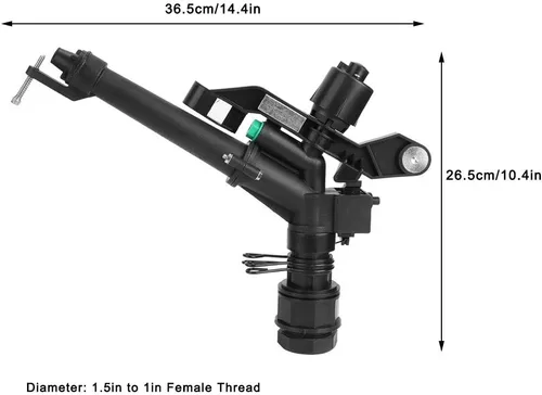 Miniatura 2 de Rosca interna Dn25 de 1.5 a 1 pulgada para césped giratorio de plástico controlable ángulo balancín rociador de rosca interna ajustable giratorio