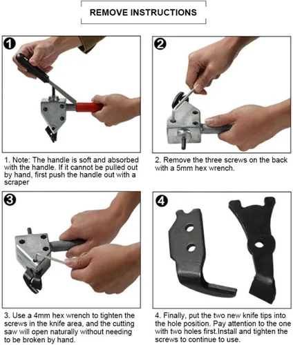Miniatura 3 de Cabezal de corte de chapa metálica, accesorio de metal para tijeras de podadoras eléctricas