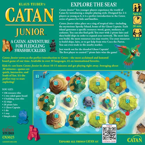 Miniatura 2 de CATAN Juego de Mesa Junior - ¡Aventura de Espadachines para Jóvenes Piratas! Juego de estrategia, divertido juego familiar para niños y adultos, a