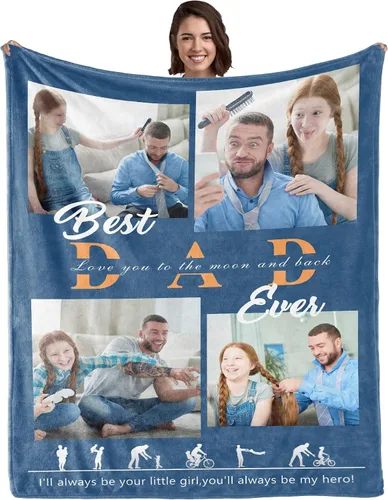 Miniatura 13 de WSYEAR Regalos de Navidad para mamá de parte de la hija, regalos para mujeres Best Mom Ever, manta con texto en inglés "I Love You Mother