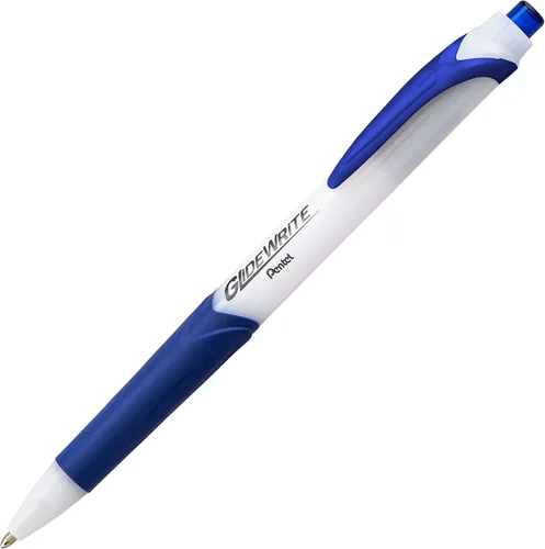 Miniatura 2 de Pentel GlideWrite - Bolígrafo con tinta TechniFlo (³/₆₄ pulgadas), trazo medio, tinta azul, paquete de 6 (BX910BP6C)