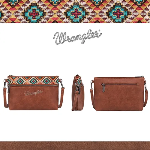 Miniatura 5 de Wrangler - Bolso cruzado de piel de vaca occidental para mujer