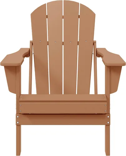 Miniatura 55 de WestinTrends Malibu HDPE - Silla plegable Adirondack de polietileno para exteriores, color negro