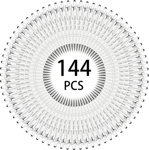 Miniatura 164 de Hasta 500 bolígrafos personalizados a granel, bolígrafo grabado personalizado con punta de lápiz capacitivo, carcasa multicolor retráctil, bolígrafo