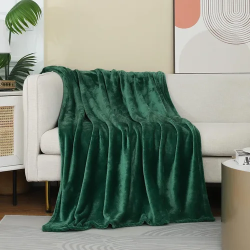 Miniatura 14 de Manta blanca de Navidad súper suave y acogedora para sofá o cama. Manta de microfibra de felpa ligera, 50x60 pulgadas Blanco