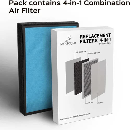 Miniatura 7 de PURO²XYGEN P500_F2 - Filtro de repuesto universal, compatible con Colzer, Mooka, Unbeaten, Hosome, Elechomes, Simpure purificadores de aire