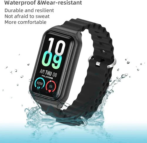 Miniatura 5 de Correa de repuesto de silicona para reloj, accesorios de pulsera inteligente para Amazfit 7 Fit Band