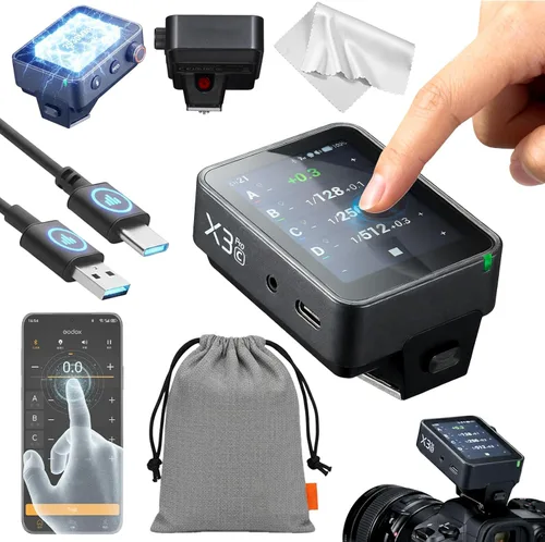 GODOX X3 PRO C X3PRO C Disparador de flash con control de obturador para Canon con integración Bluetooth y control por pantalla táctil Sistema