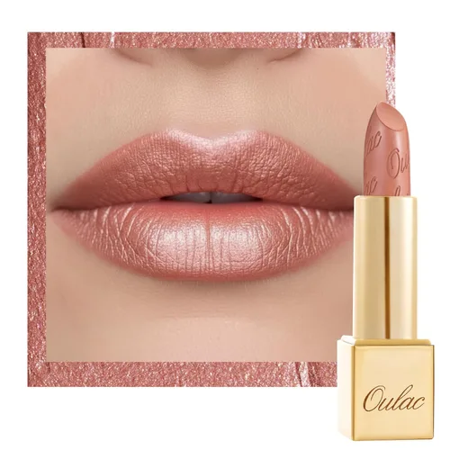 Miniatura 37 de Oulac Lápiz labial rojo, regalos de Navidad para mujeres, fórmula hidratante ligera con brillo 3D metálico, color de labios de alto impacto, Bomba