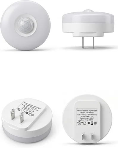 Miniatura 9 de YELKO Luz nocturna con sensor de movimiento: luz nocturna LED antideslumbrante blanca cálida de 3000 K, ultra brillante, acogedora, suave,