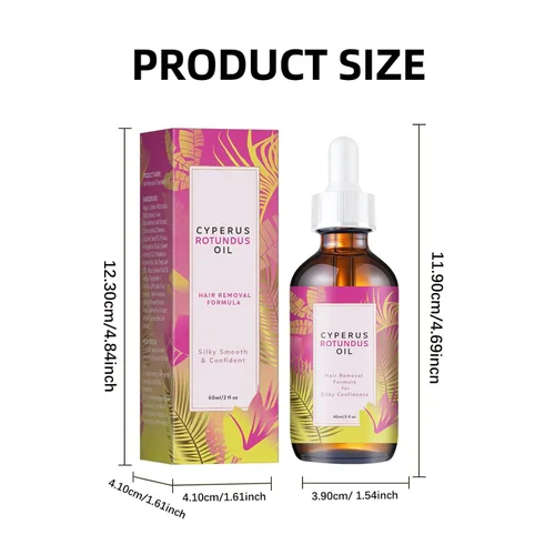 Miniatura 6 de Aceite Cyperus Rotundus de 2.0 fl oz, aceite natural de Cyperus Rotundus para depilación, reduce el crecimiento no deseado del cabello, hidratante