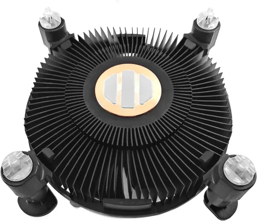 Miniatura 4 de Enfriador de CPU TW-18, disipador de calor de aluminio negro, base de núcleo de cobre, 4 pines PWM 3.622 in 3200 RPM ventilador pasta térmica