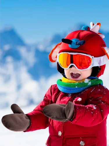 Miniatura 5 de 3 pares de guantes de forro polar para niños pequeños, guantes cálidos de invierno resistentes al viento, guantes de esquí para niños y niñas