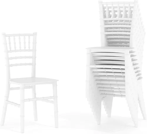 Miniatura 12 de Flash Furniture Silla Chiavari para Niños de Resina de Cristal Transparente para Fiestas y Eventos para Uso Comercial y Residencial