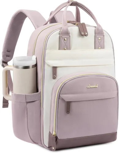 Miniatura 7 de LOVEVOOK Mochila para mujer, mochila para laptop de 15.6 pulgadas, mochilas escolares, bolsa antirrobo, bolsa antirrobo impermeable