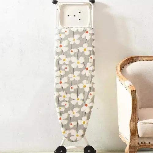 Miniatura 14 de KADEUX Funda de repuesto de algodón para tabla de planchar, resistente a las quemaduras, cubierta de tabla de planchar de 15 x 48 pulgadas