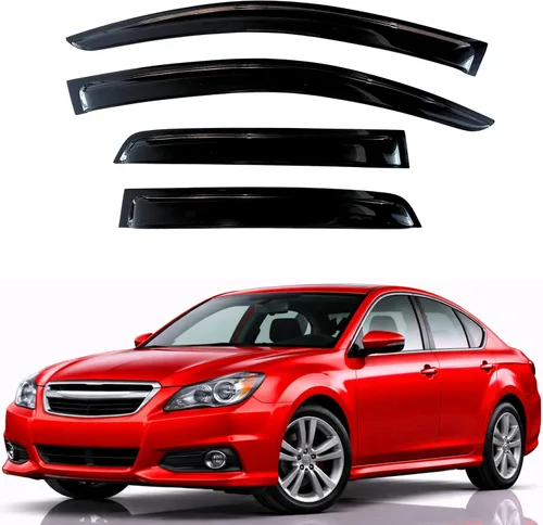 Miniatura 30 de KPY Visor de ventana compatible con Hyundai Tucson 2021-2025, 4 piezas de deflector de ventilación para ventana lateral, estilo Mugen, protector