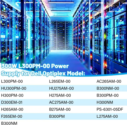 Miniatura 4 de YEECHUN Reemplazo de fuente de alimentación L300PM-00 de 300 W mejorada para fuente de alimentación Dell 3847 MT/PS-6301-06D G9MTY 0G9MTY L300PM-00