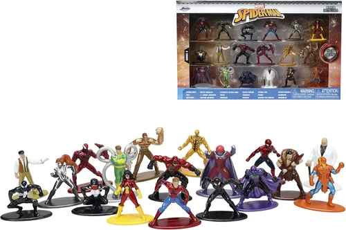Miniatura 2 de Jada Toys Marvel Spider-Man - Juego de 18 figuras fundidas a presión de la serie 8, juguetes para niños y adultos