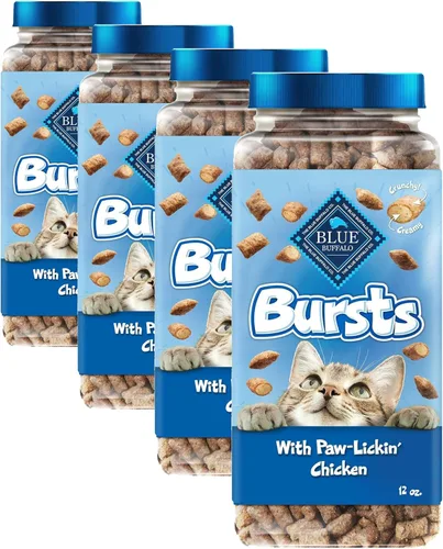 Miniatura 14 de Blue Buffalo - Premios crujientes Bursts para gatos, de pollo, tarro de 340,1 g