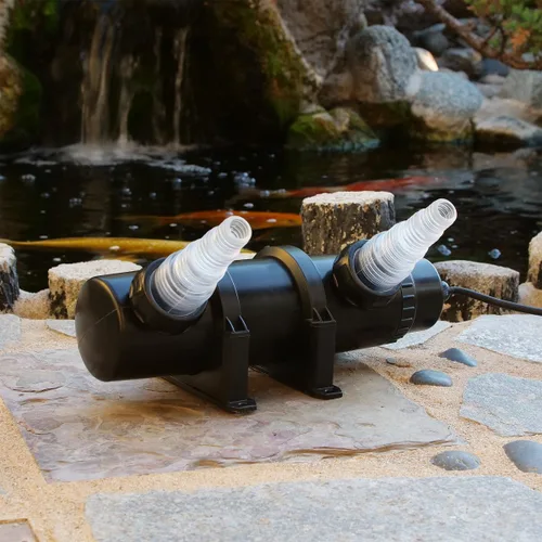Miniatura 10 de Alpine Corporation Clarificador UV de 9 vatios de 4 pulgadas de alto diseñado para uso fuera del agua Negro