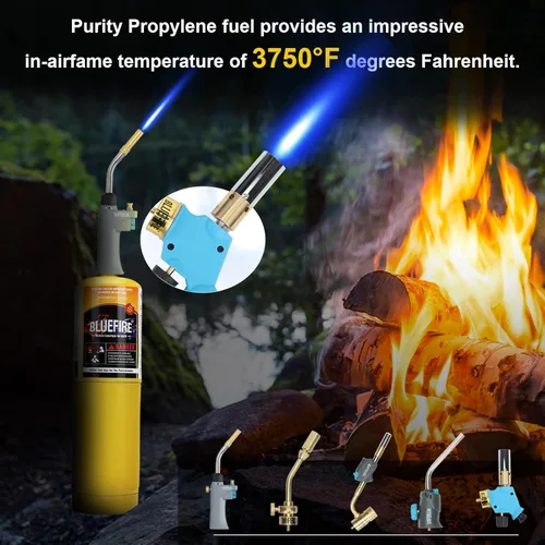 Miniatura 5 de BLUEFIRE Modern MAPP - Cilindro de gas, 14.1 oz, más caliente que el propano! Variación de paquetes de cantidad disponibles (4)