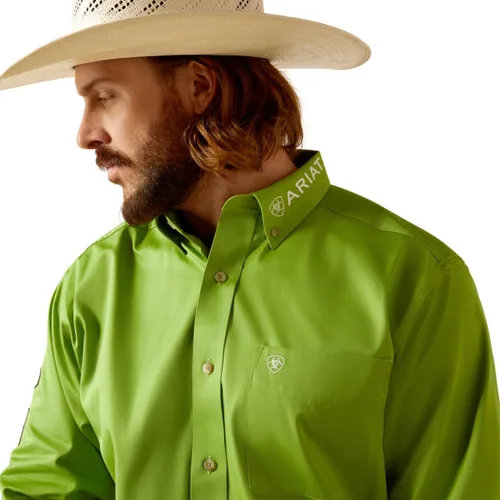 Miniatura 68 de Ariat Camisa de sarga con logotipo del equipo para hombre