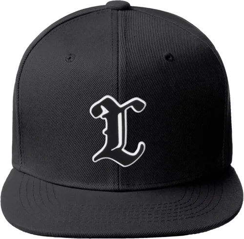 Miniatura 1151 de Daxton Gorra clásica con visera de billete plano con letras del alfabeto inglés antiguo de la A a la Z