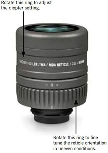 Miniatura 2 de Vortex Óptica Razor HD 3.346 in Spotting Scope Rangos Oculares de retícula
