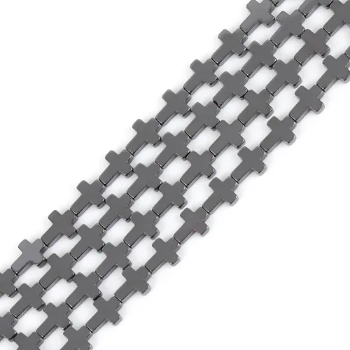 Miniatura 10 de HAAMIIQII 35 piezas de cuentas de gema suelta de hematita negra natural de 12 mm en forma circular, cuentas de piedra espaciadora para hacer