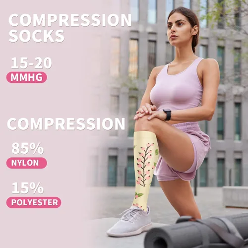 Miniatura 18 de Sooverki - Calcetines de compresión de cobre para circulación, para mujeres y hombres, 6 pares, para correr, atletismo, medicina, enfermería, viajes