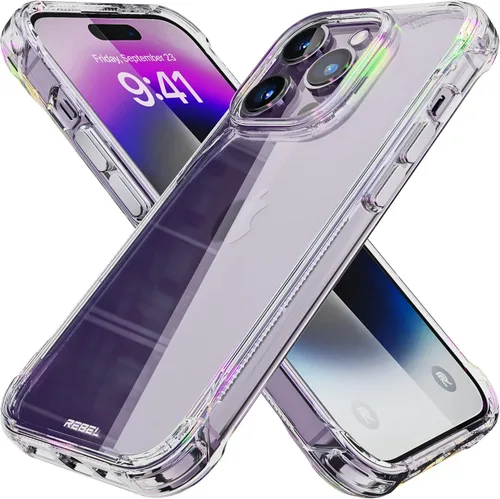 Miniatura 35 de Phone REBEL - Funda transparente para iPhone 14 Plus [Serie esmerilada Gen-4], textura mate translúcida, no se pone amarilla, protectores a prueba