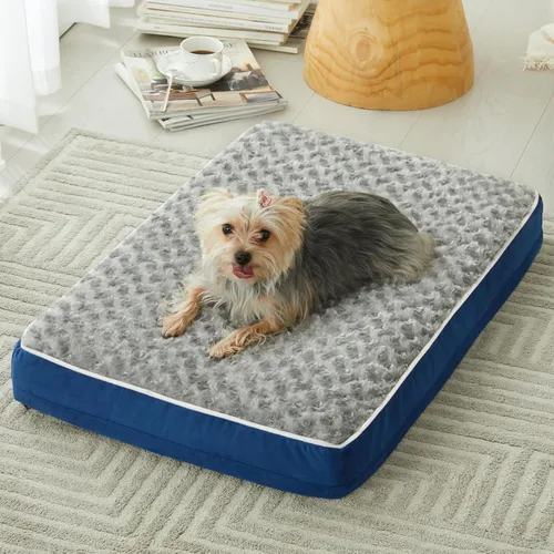 Miniatura 10 de WNPETHOME Cama ortopédica grande para perro, cama grande impermeable para perros con funda extraíble lavable y parte inferior antideslizante, Gris