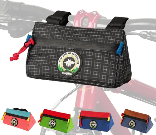 Bolsa para Manillar de Bicicleta Vortika, Paquete de Cesta Frontal para Bicicleta Infantil, Bolsa Impermeable para Bicicletas, Bolsa Pequeña para
