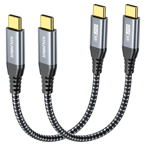 Miniatura 22 de Cable para Monitor USB C ZeroneTeck [0.91 m, Rosa], Transferencia de Datos de Alta Velocidad de 20 Gbps, Salida de Video de Pantalla 4K@60Hz, Carga