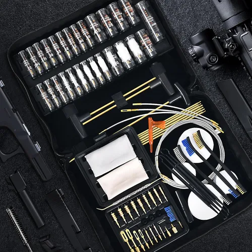 Miniatura 6 de GLORYFIRE Kit de limpieza de pistola, kit de limpieza de pistola para todas las pistolas con cepillos de latón de alta gama, trapeadores, jags