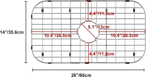 Miniatura 2 de SANNO Rejilla de fregadero de cocina de acero inoxidable para fregadero de cocina, protector de fregadero de rejilla para la parte inferior