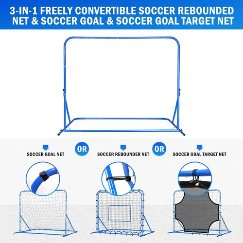 Miniatura 2 de Soccer Baseball Rebounder Net, Soccer Goal Net, Volleyball Softball Rebound Pitchback Net Quick-Switch Angle Training for Control, Passing Practice