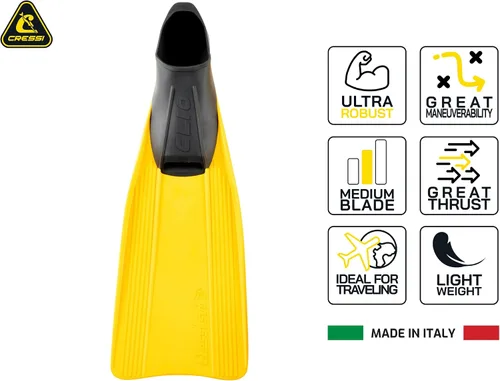 Miniatura 2 de Cressi Aletas de pie completo para esnórquel, buceo y natación - Ligeras, cómodas y fáciles de usar - Clio - Fabricadas en Italia Varios