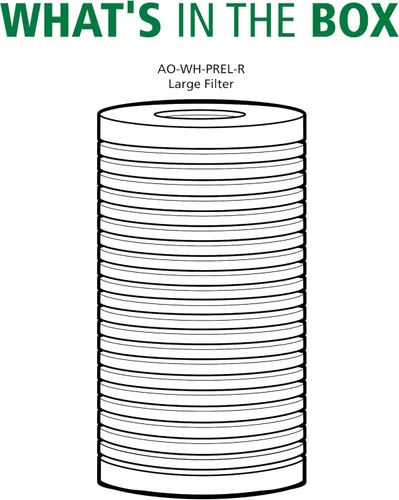 Miniatura 4 de AO Smith - Cartucho de repuesto de filtro de agua de sedimentos de 25 micrones, certificado NSF/ANSI 42, para sistemas de filtración de toda