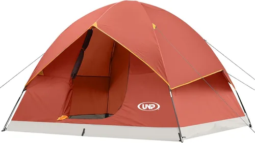Miniatura 21 de UNP Tienda de campaña de cúpula de 6 personas para 4 estaciones, fácil de montar para acampar y senderismo, ligera y portátil, verde